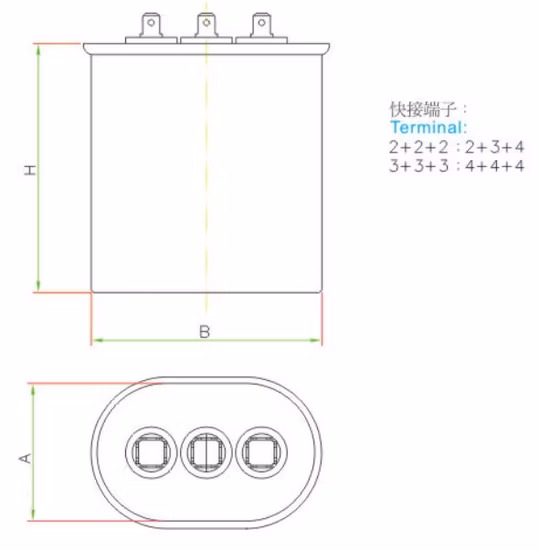 Condensateur électrolytique en aluminium de pièces à courant alternatif 40UF